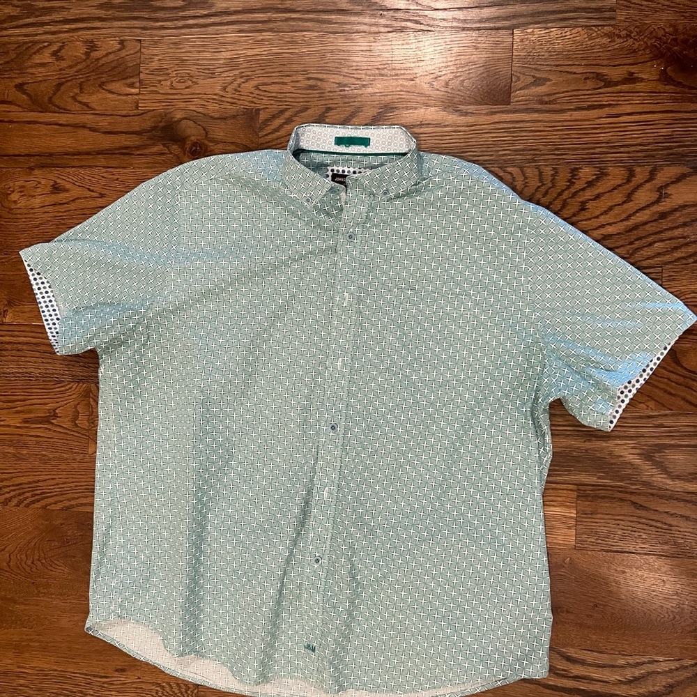 Johnston & Murphy Patterned Button Down Shirt Xxl - image 2